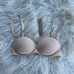 Skims Ultimate Push Up Strapless Bra Sand Size 32B